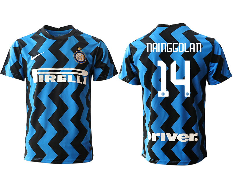Men 2020-2021 club Inter Milan home aaa versio #14 blue Soccer Jerseys